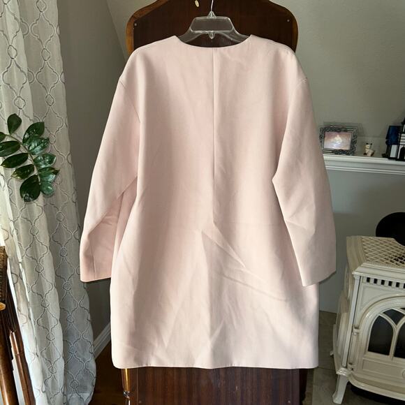 NWT COS Pink Trench coat full zip women’s size 10 retail $225 - Picture 9 of 12